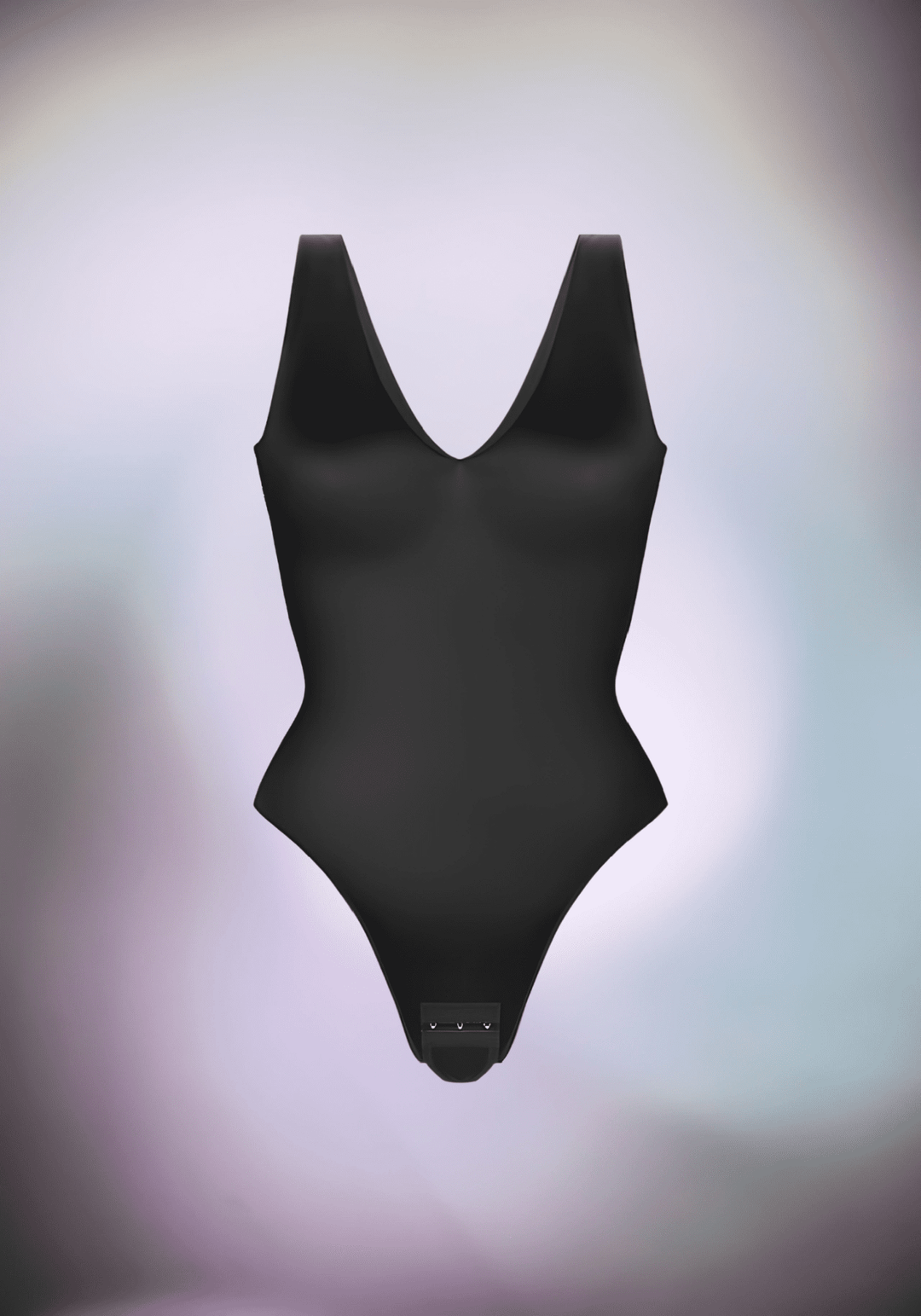 Satin Deep V-neck Bodysuit