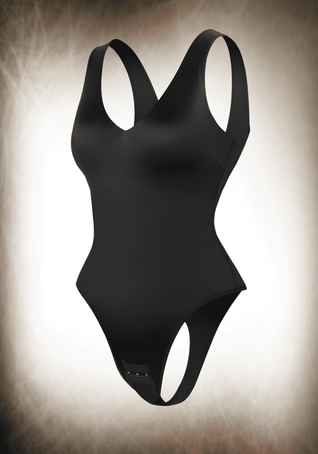 Satin Deep V-neck Bodysuit