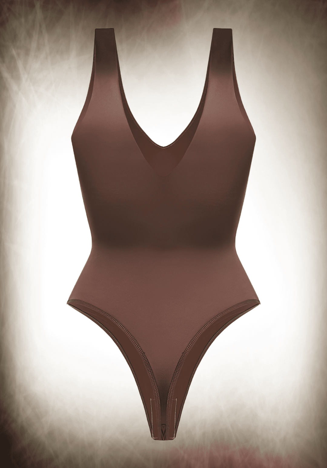 Satin Deep V-neck Bodysuit