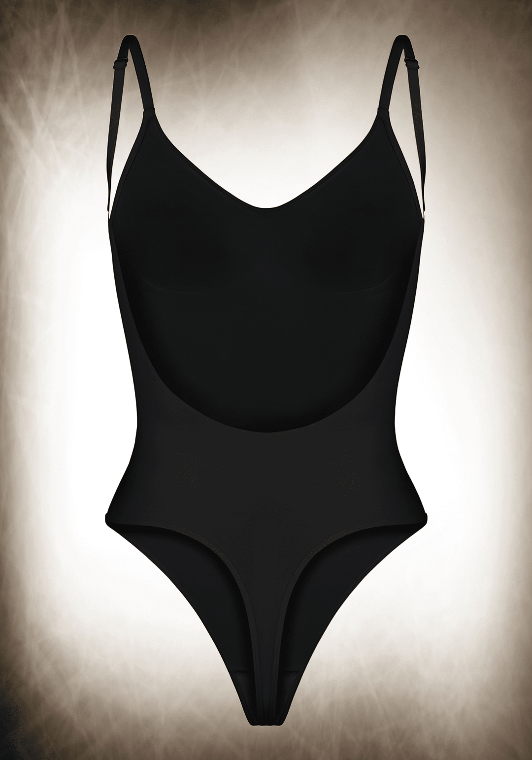 Cover-Breast Open-Back Bodysuit