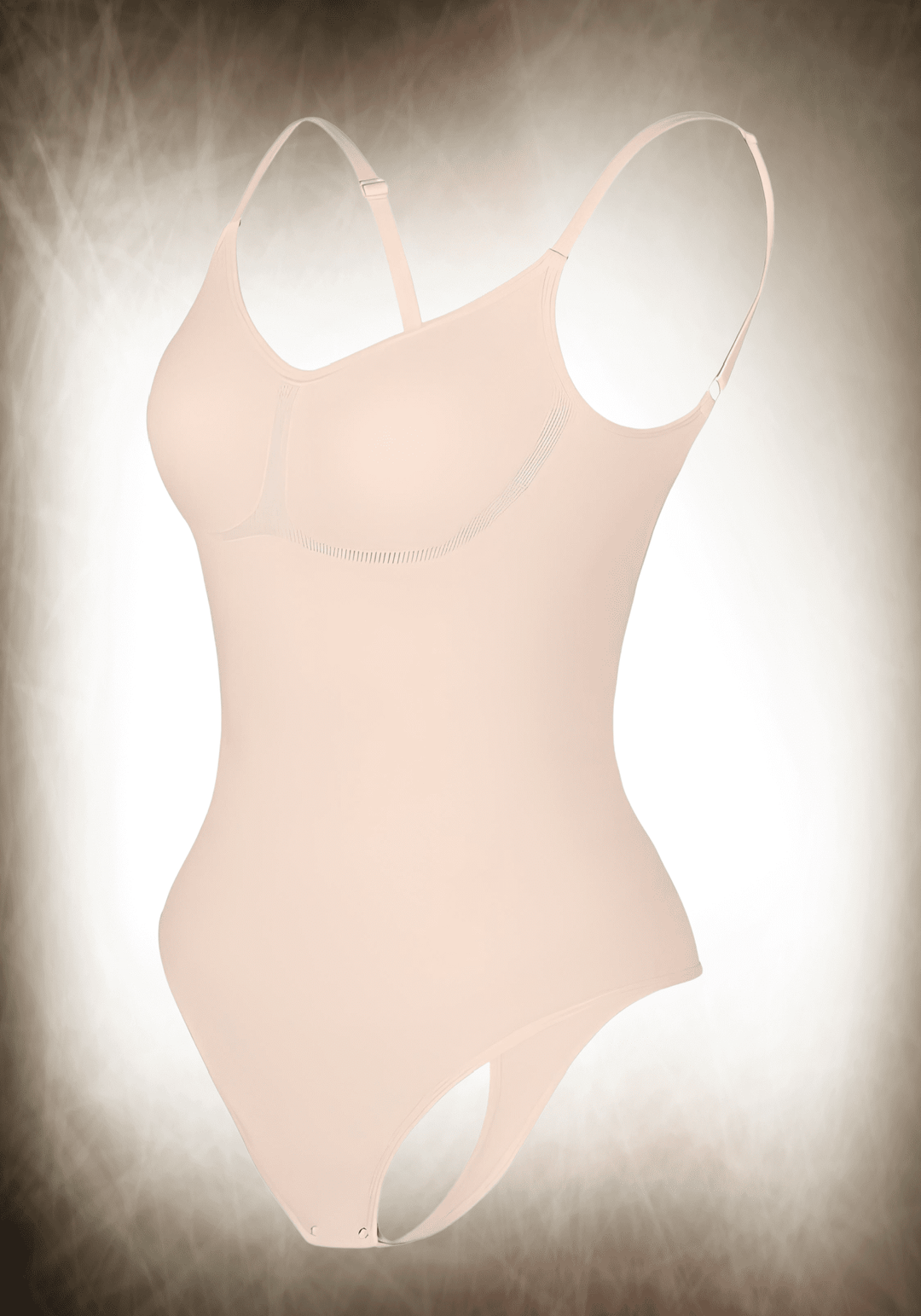 Cover-Breast Open-Back Bodysuit