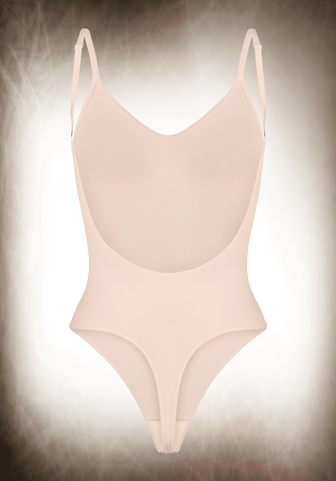Cover-Breast Open-Back Bodysuit