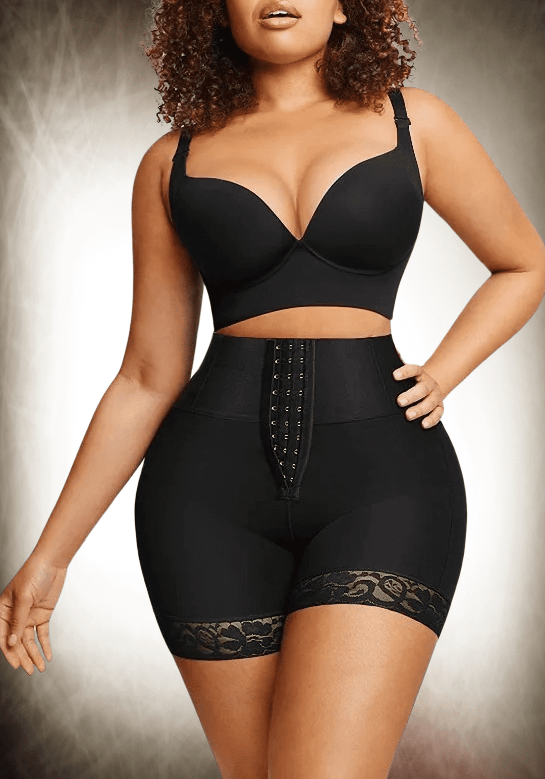 High-waisted Mid-thigh Shaper Shorts