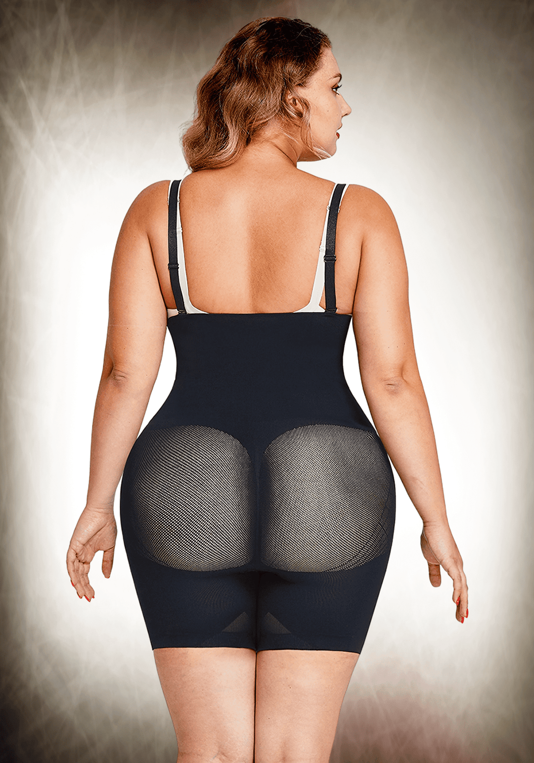 High-waisted Sculpt Bodysuit w/ Bra Clips Tight Fit