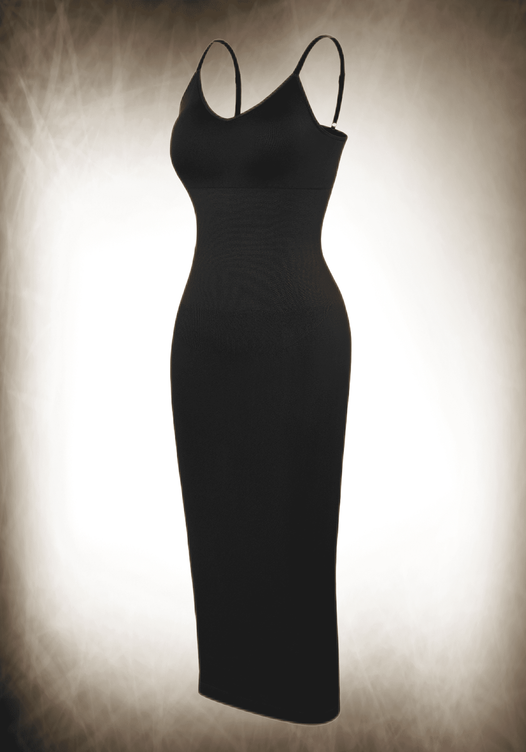 V-neck Maxi Shapewear Dress