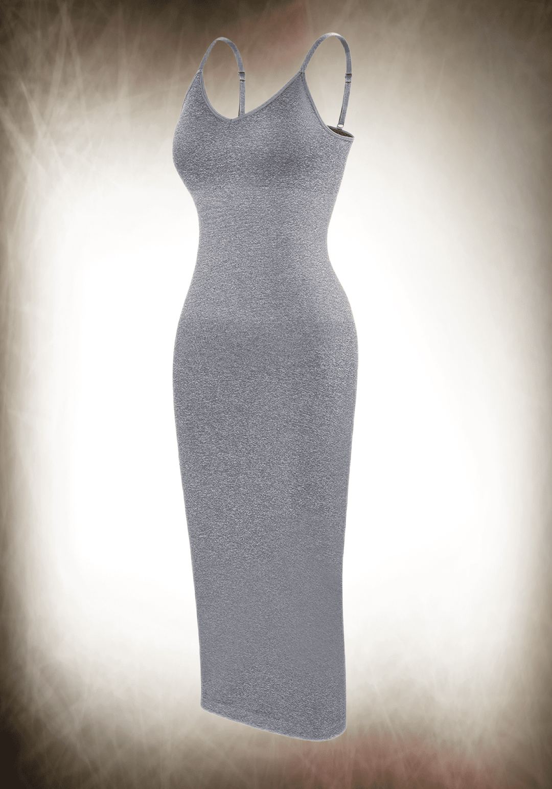V-neck Maxi Shapewear Dress