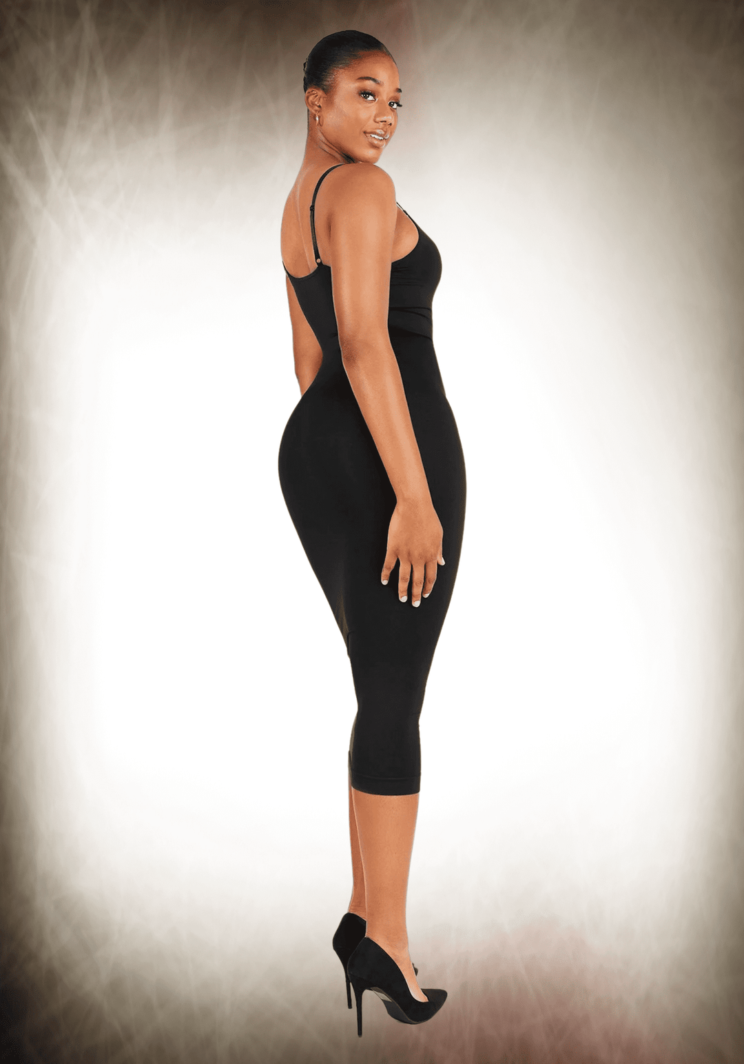 V-neck Maxi Shapewear Dress
