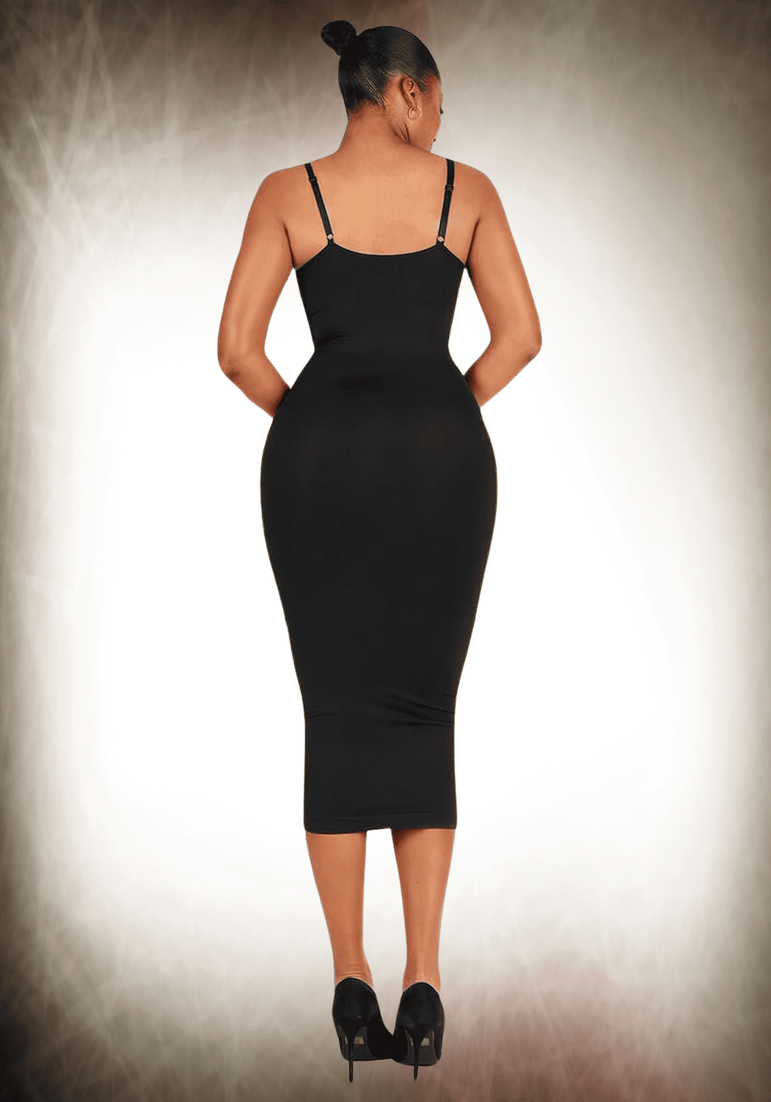 V-neck Maxi Shapewear Dress