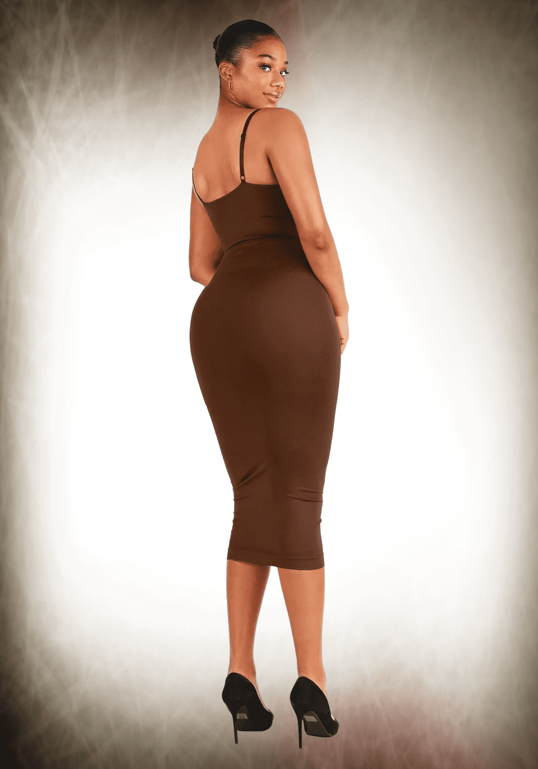 V-neck Maxi Shapewear Dress
