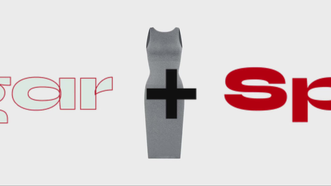 U-open-back Control Body Dress