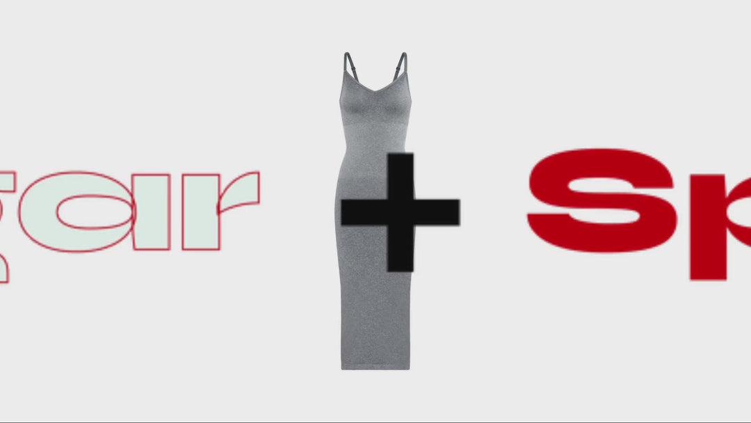V-neck Maxi Shapewear Dress