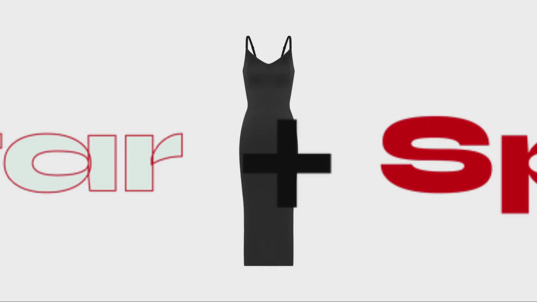 V-neck Maxi Shapewear Dress