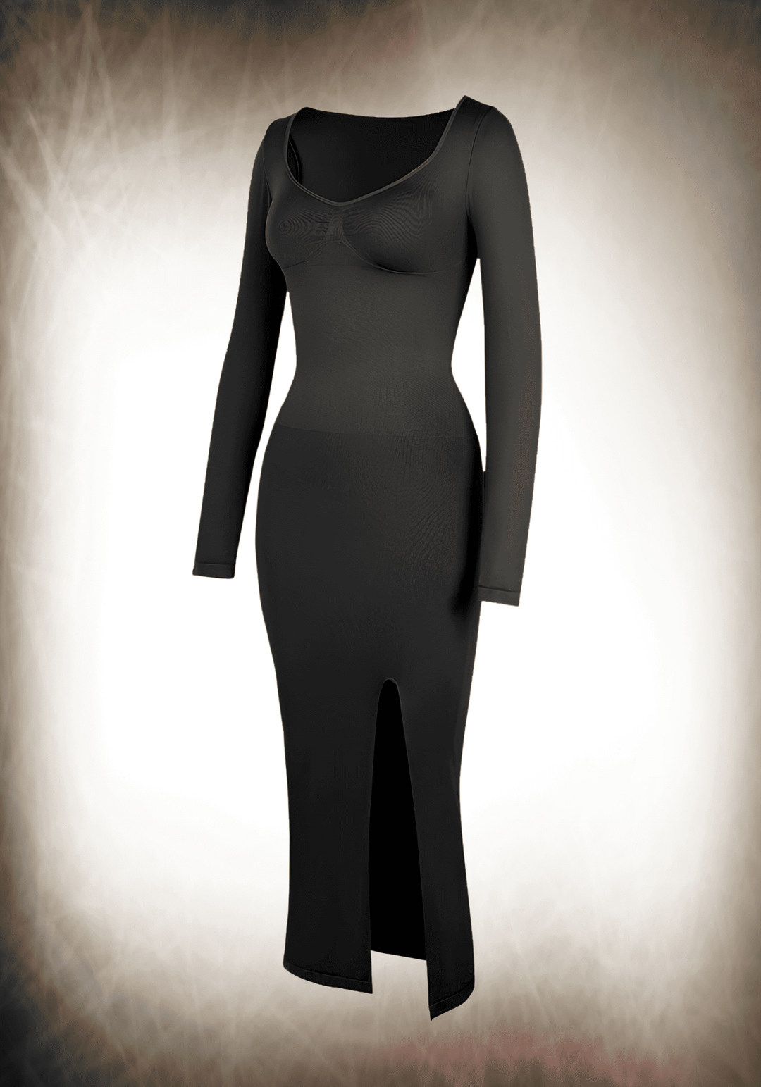 Bust Support High Side Slit Shaping Dress