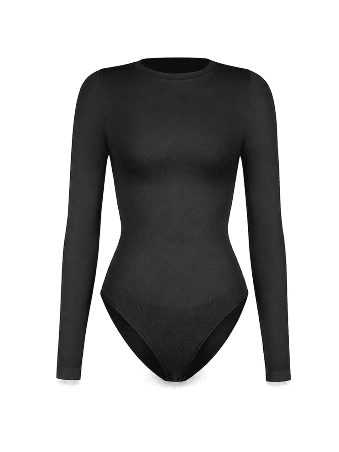 BodySculpt seamless long sleeve bodysuit in black with a fitted style and long sleeves for a sleek silhouette.