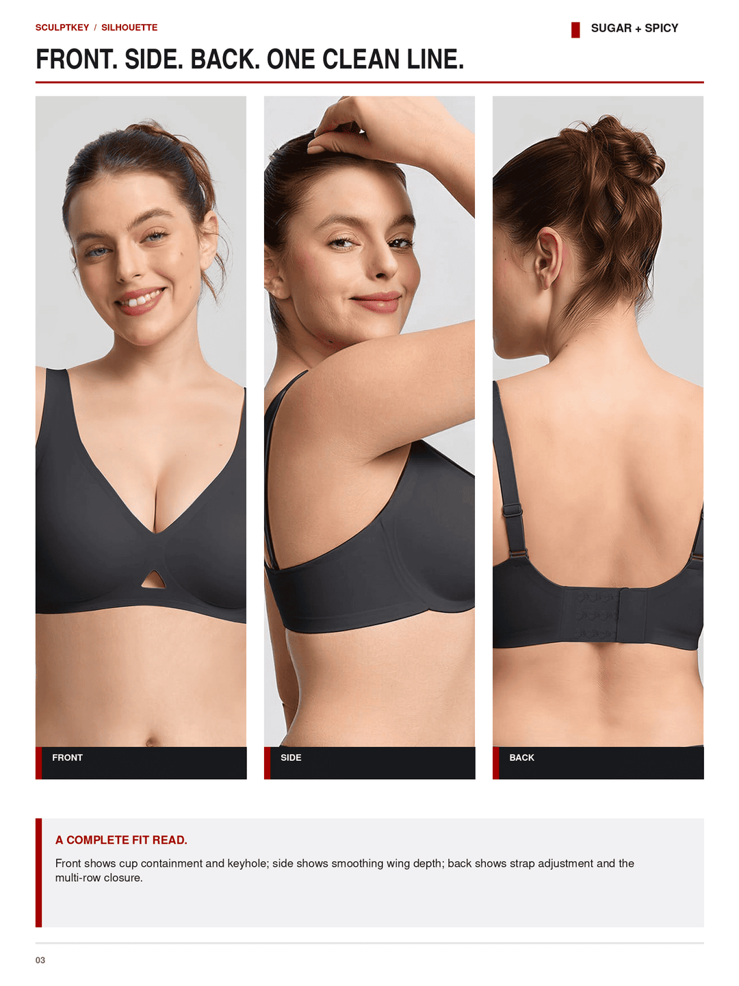 SculptKey Seamless Keyhole Wireless Medium-Support Bra