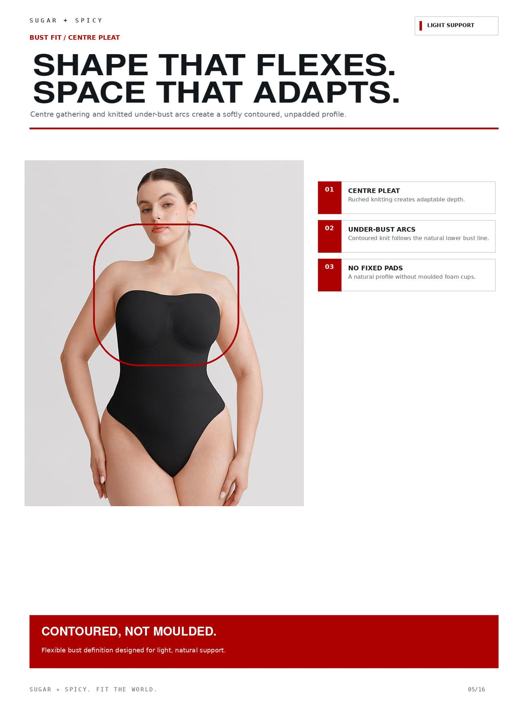 SculptBare Seamless Strapless Tummy-Control Thong Bodysuit