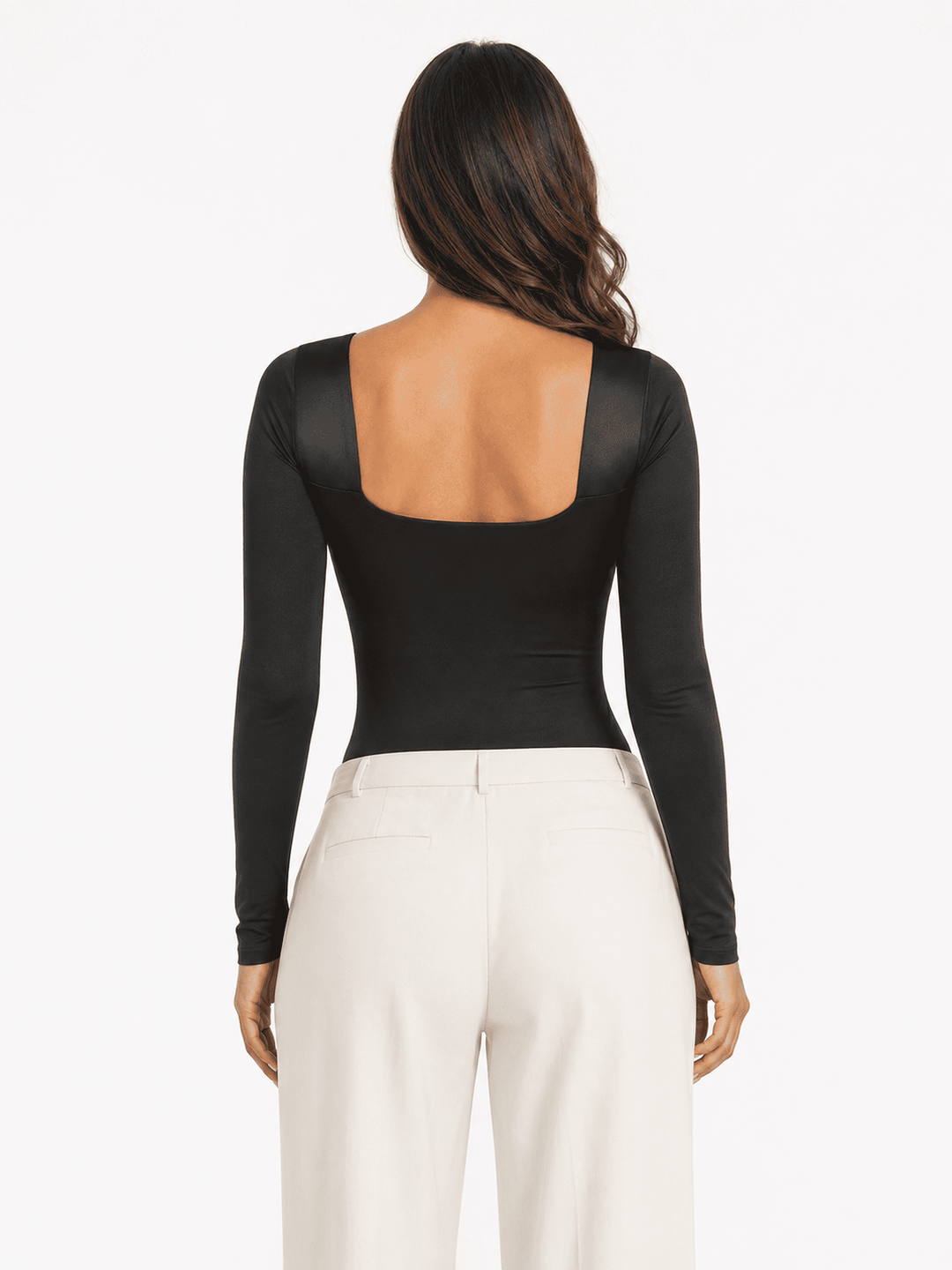 Retro Sculpt &amp; Slay Long-Sleeve Corset Bodysuit