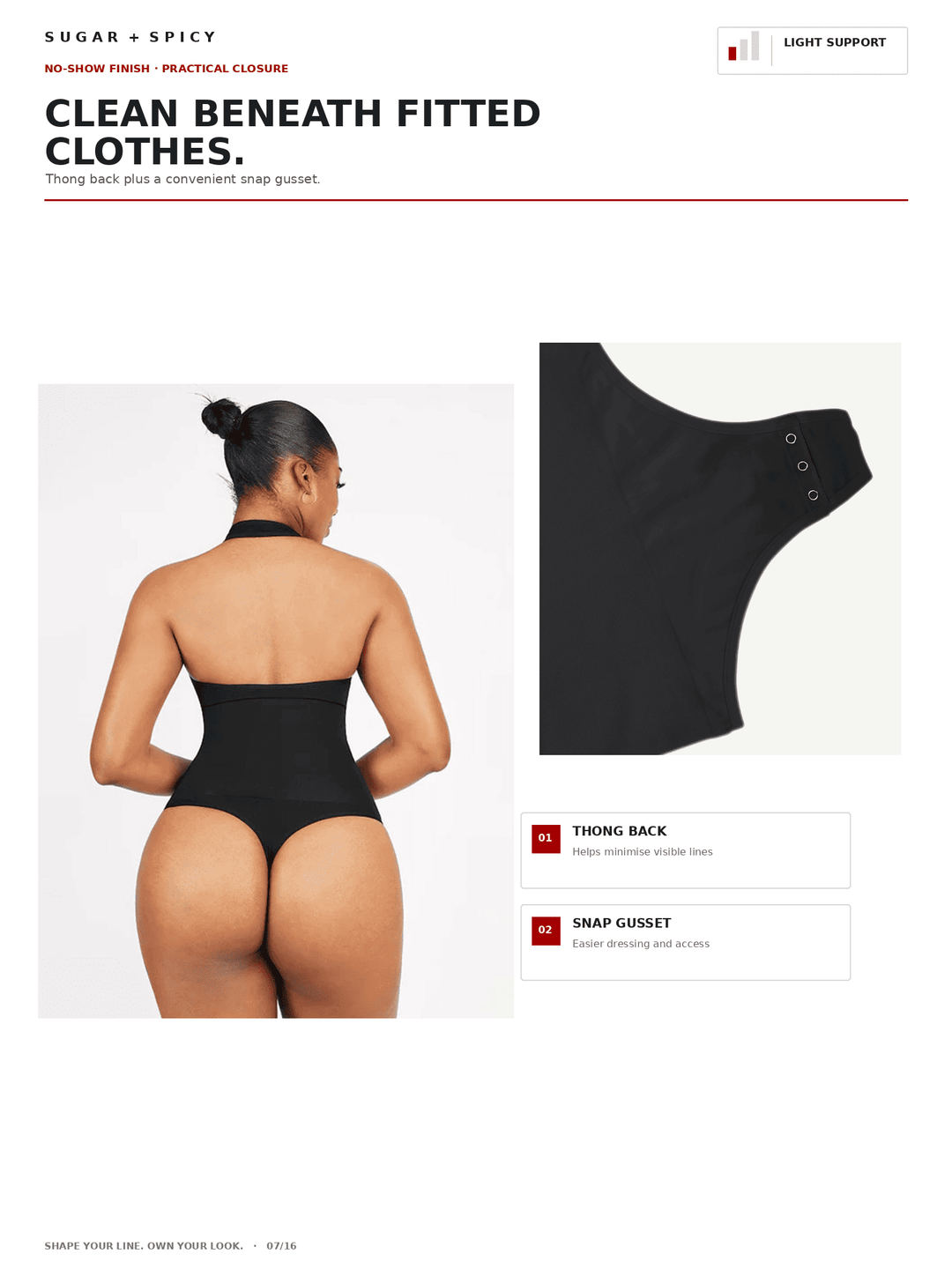 HalterSculpt Seamless Deep-V Halter Thong Bodysuit