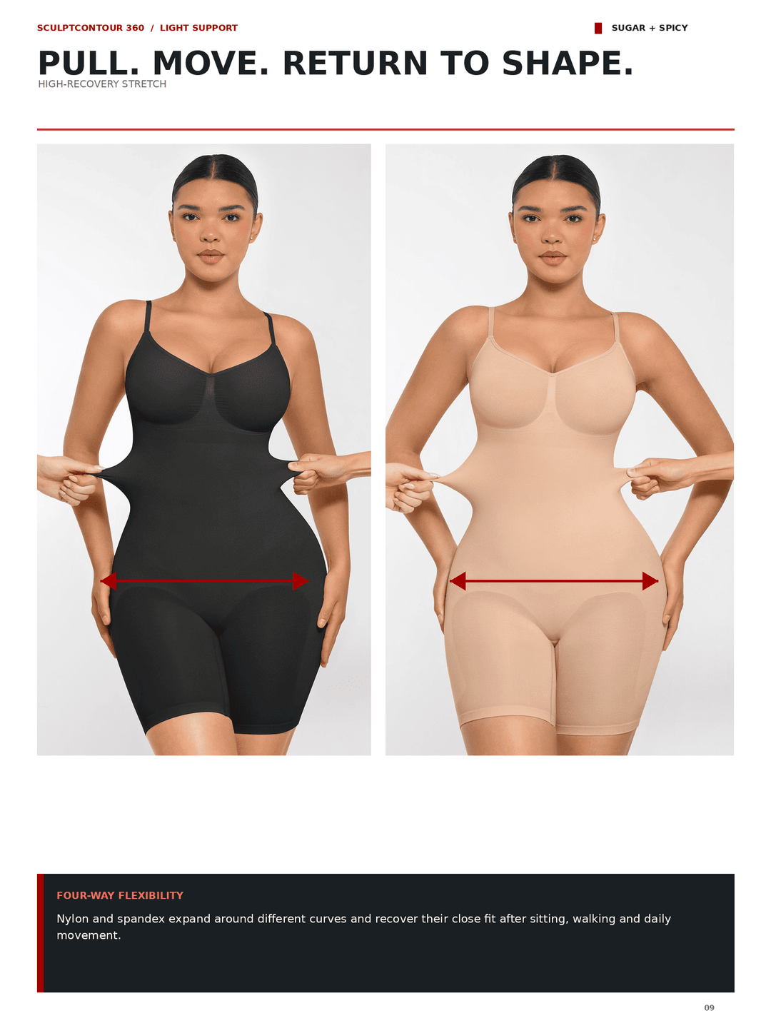 SculptContour 360 Seamless Bust-Support Mid-Thigh Body Shaper