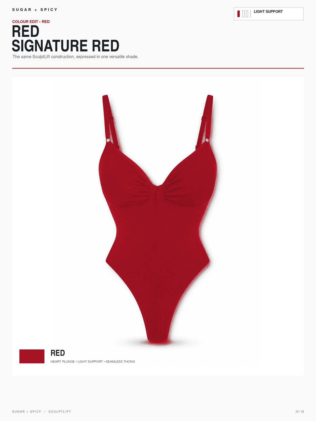 SculptLift Seamless Plunge Thong Bodysuit