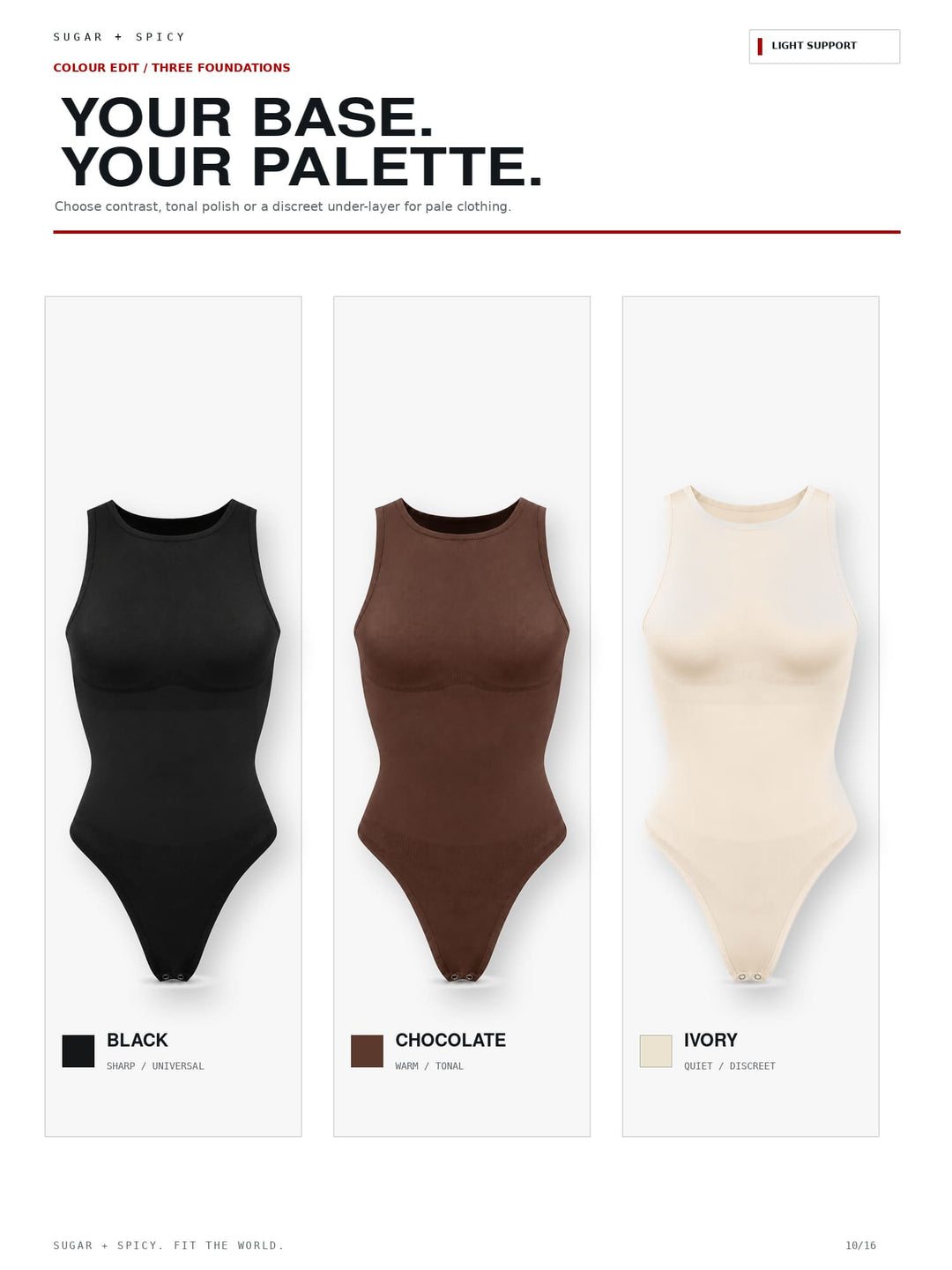EcoSculpt Seamless Crew-Neck Tummy-Control Thong Bodysuit