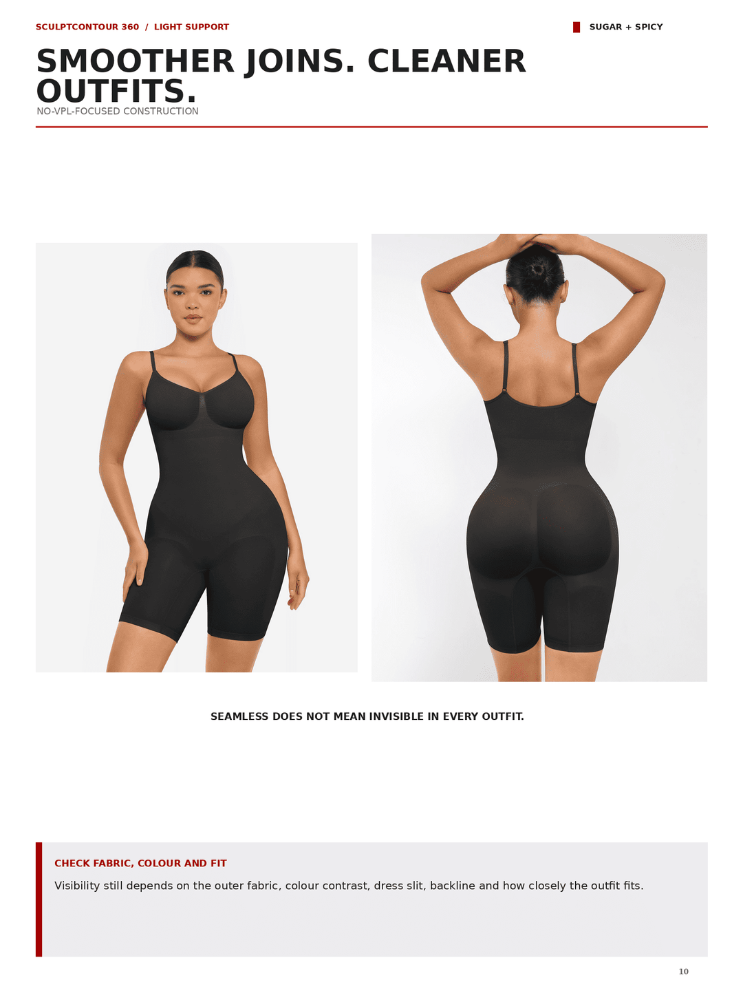 SculptContour 360 Seamless Bust-Support Mid-Thigh Body Shaper