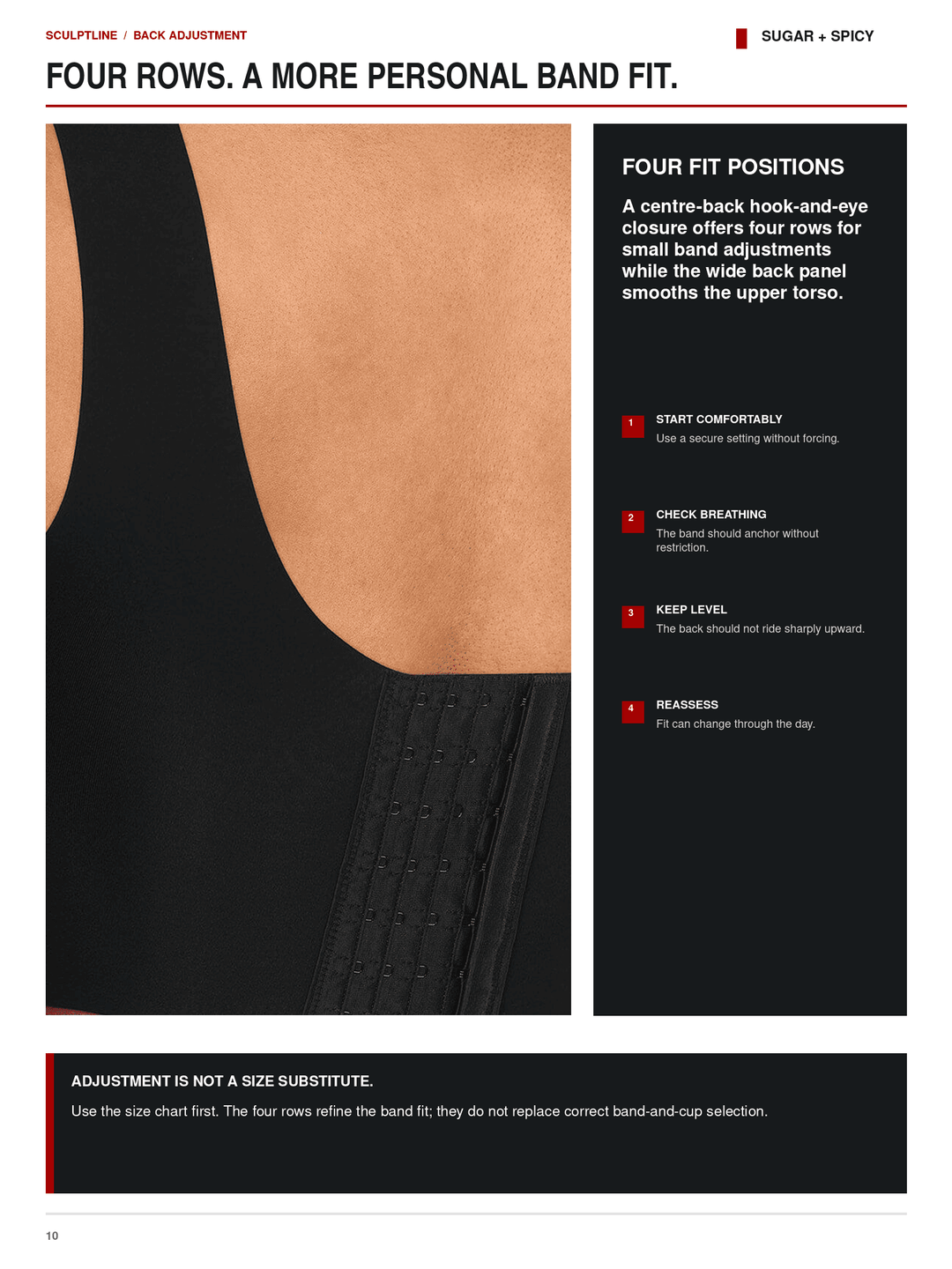 SculptLine Seamless V-Neck Mid-Support Longline Bra