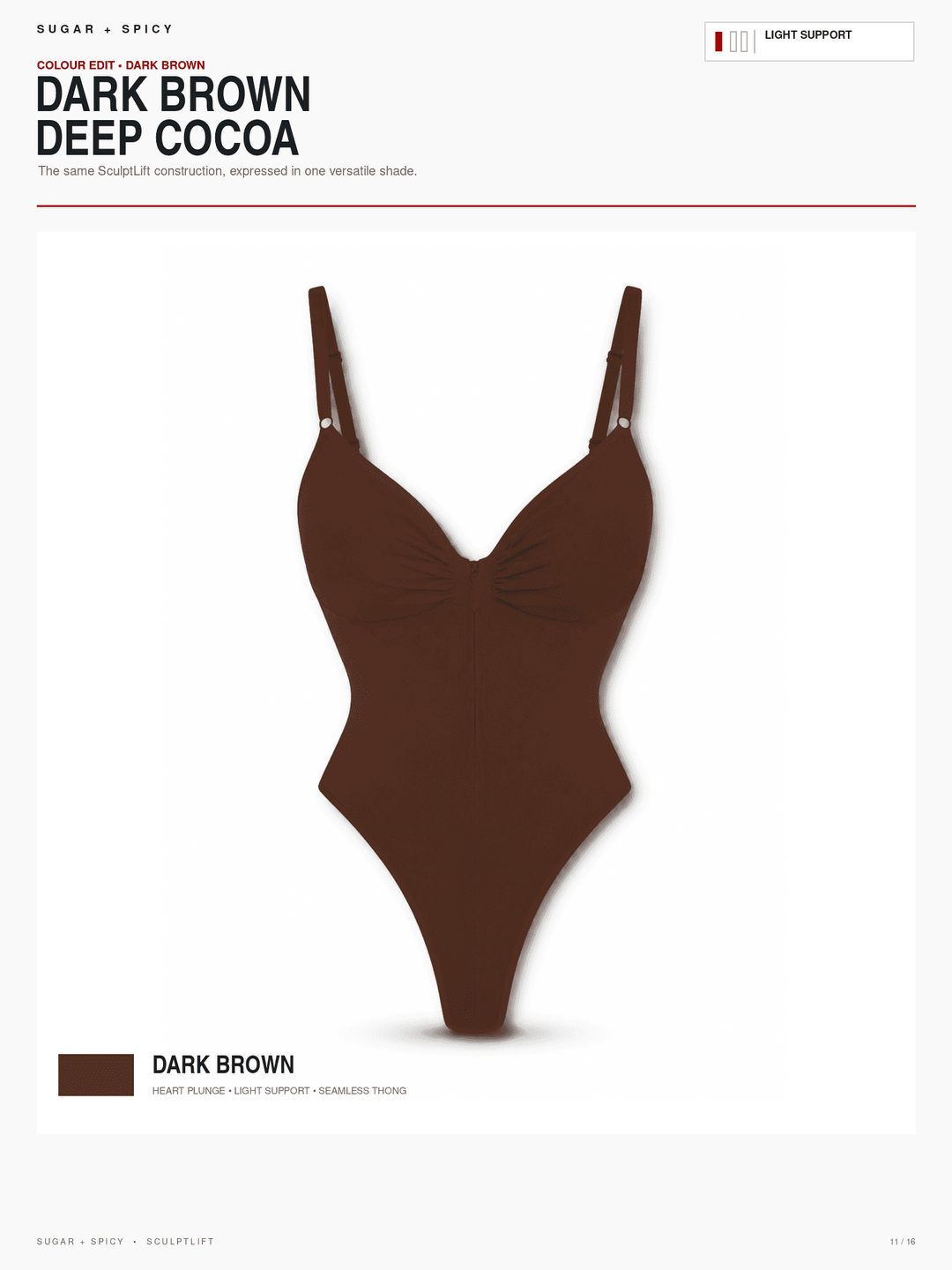 SculptLift Seamless Plunge Thong Bodysuit