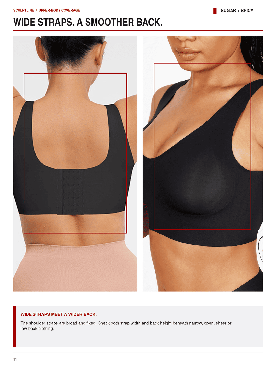 SculptLine Seamless V-Neck Mid-Support Longline Bra