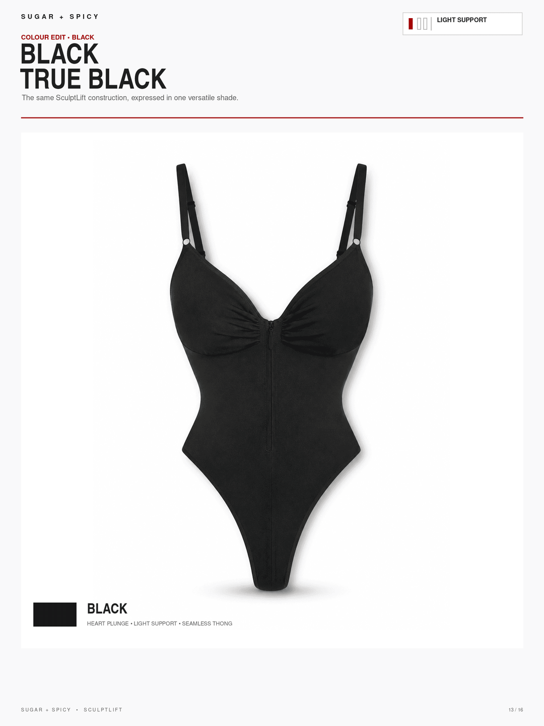 SculptLift Seamless Plunge Thong Bodysuit