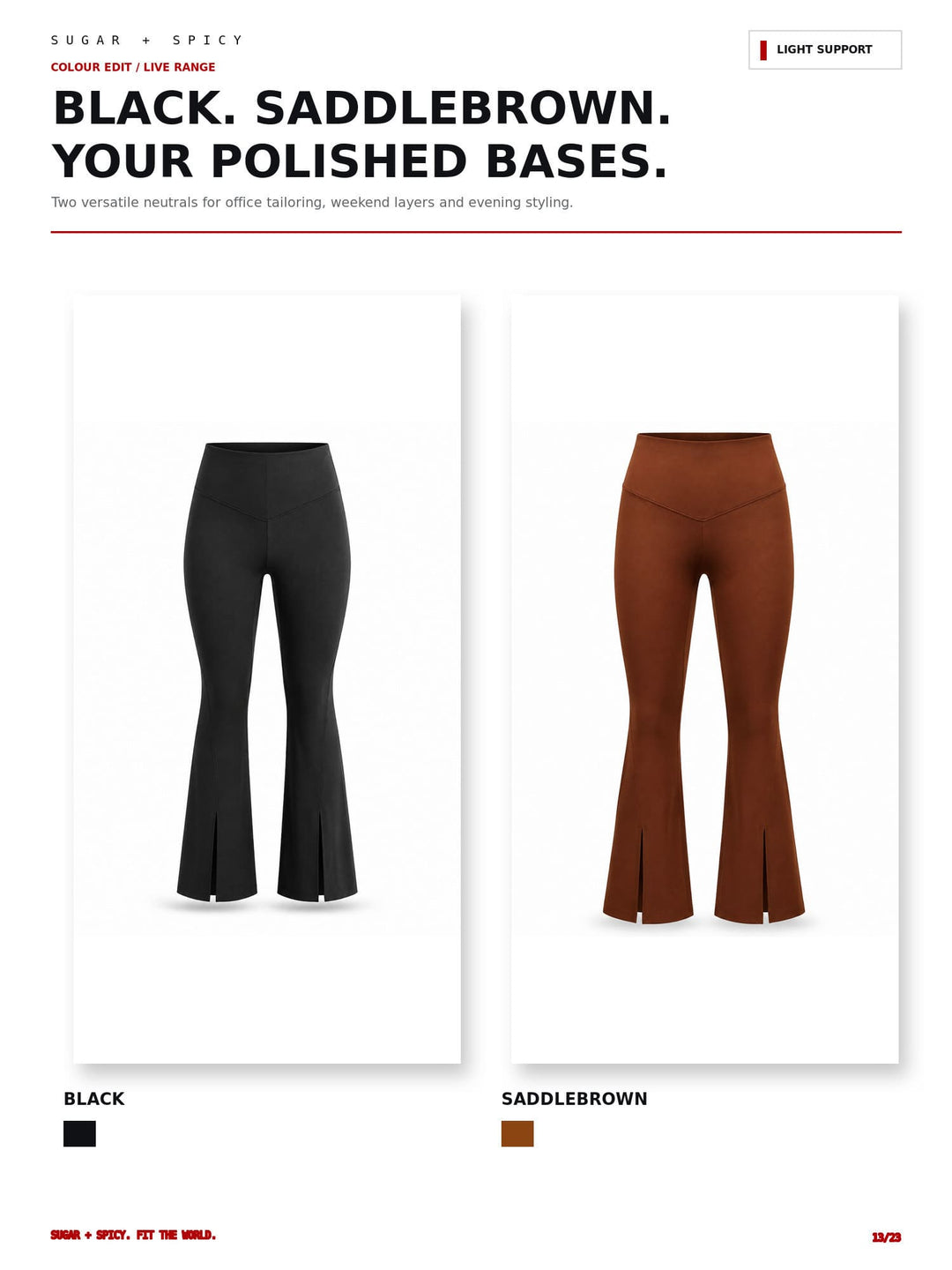 A catalog color-options graphic for women&