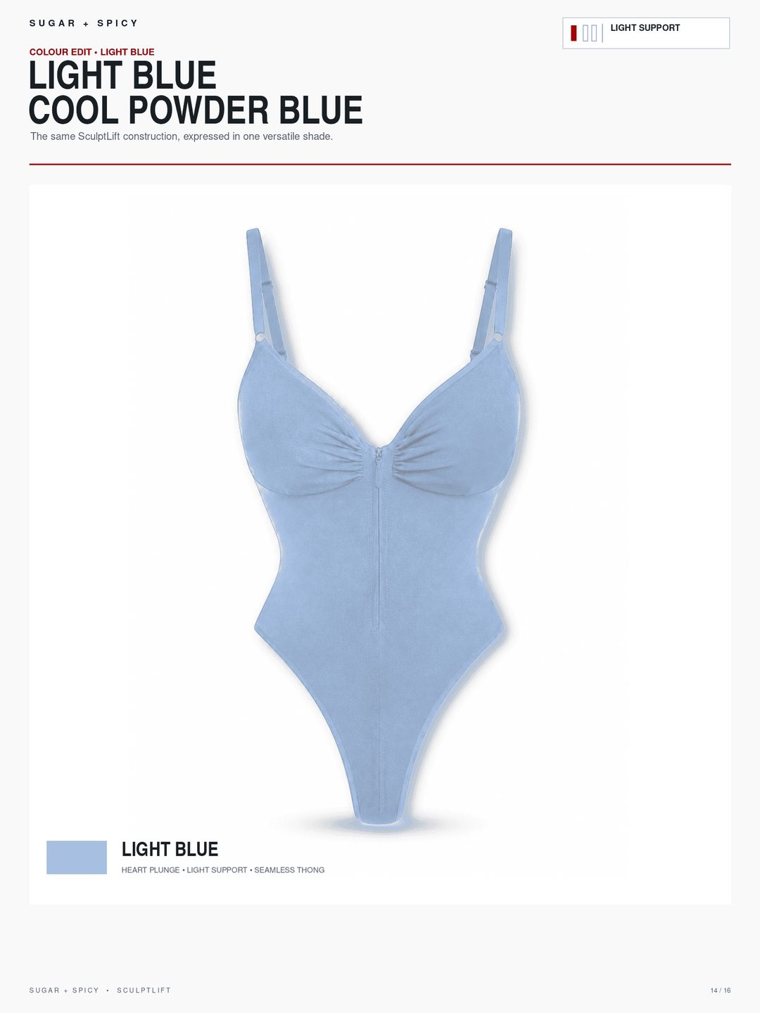 SculptLift Seamless Plunge Thong Bodysuit