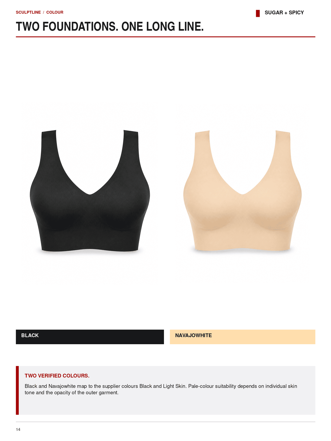 SculptLine Seamless V-Neck Mid-Support Longline Bra