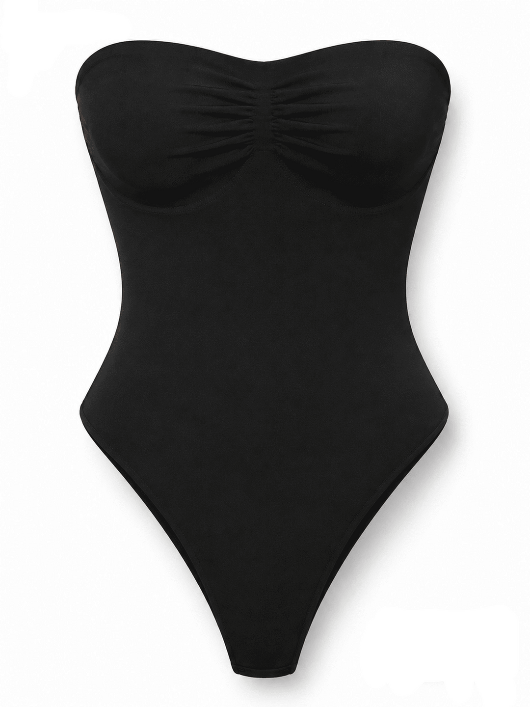 SculptBare Seamless Strapless Tummy-Control Thong Bodysuit