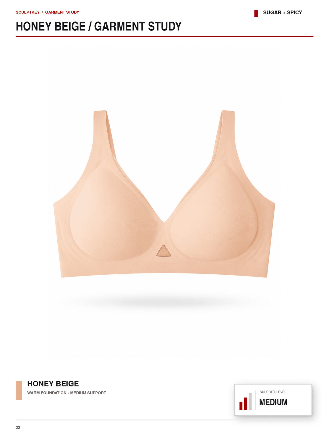 SculptKey Seamless Keyhole Wireless Medium-Support Bra