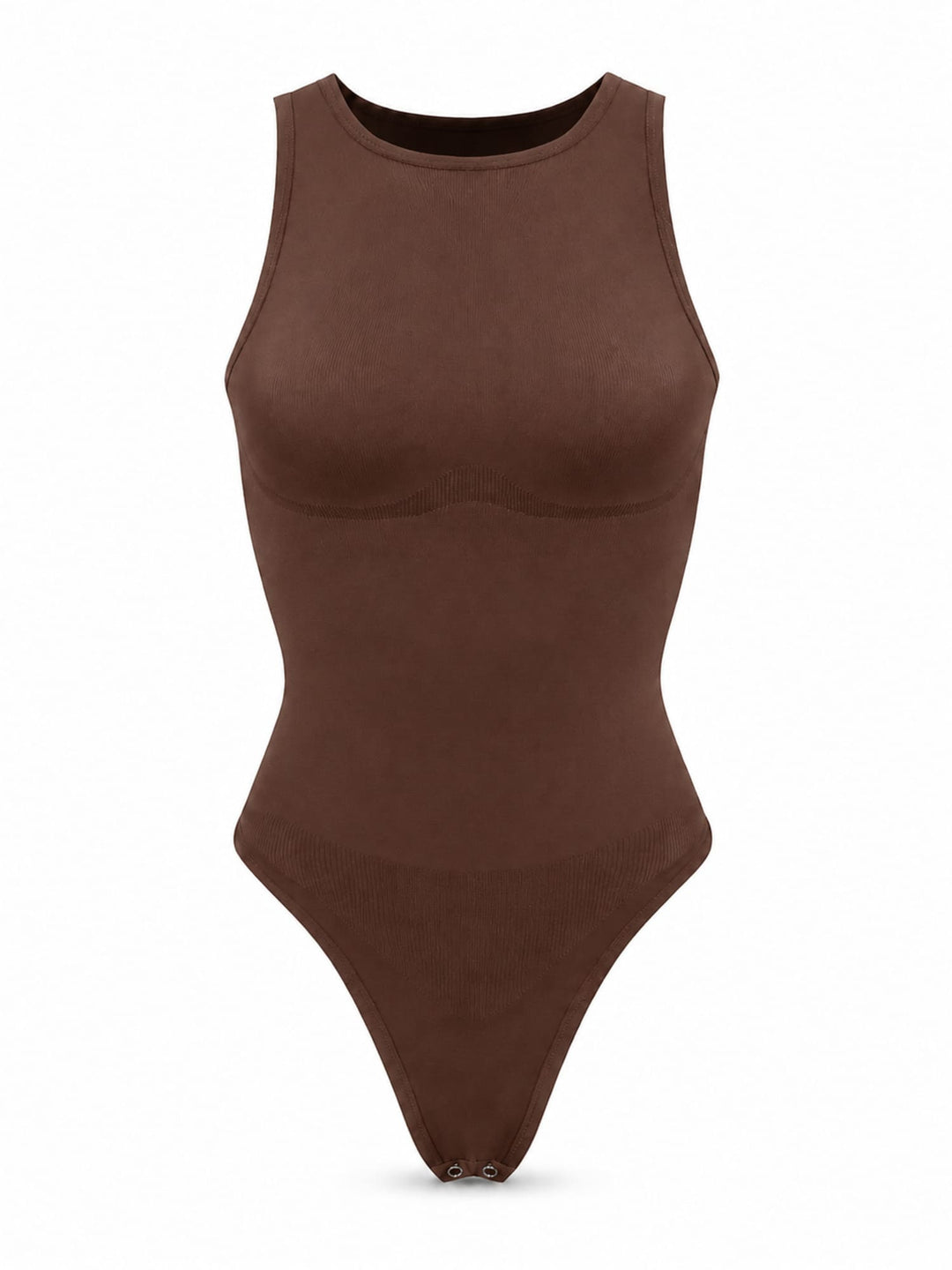 EcoSculpt Seamless Crew-Neck Tummy-Control Thong Bodysuit