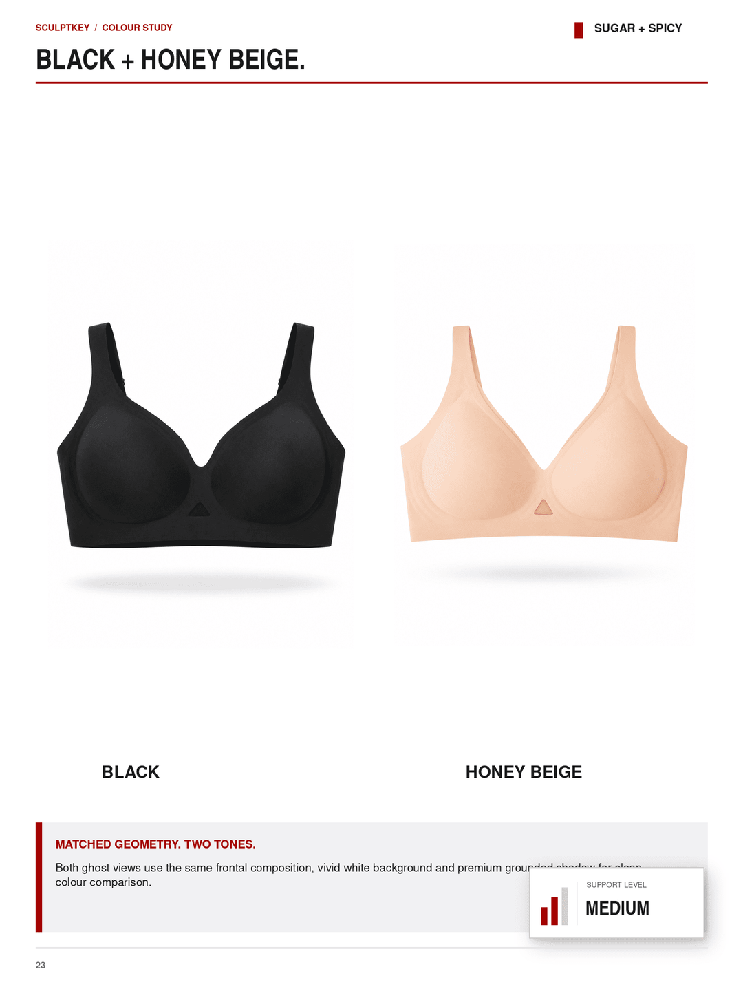 SculptKey Seamless Keyhole Wireless Medium-Support Bra