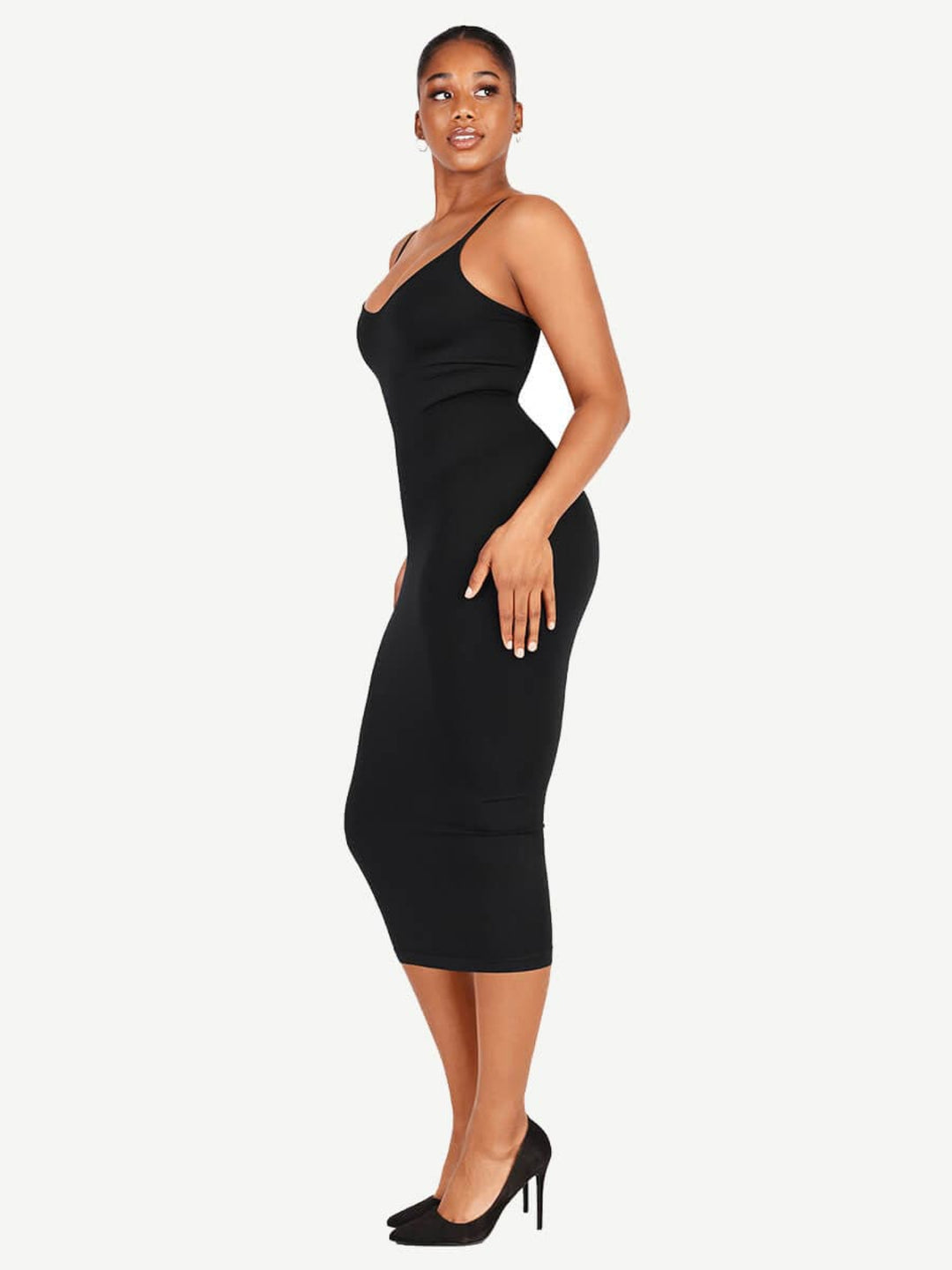 V-neck Maxi Shapewear Dress