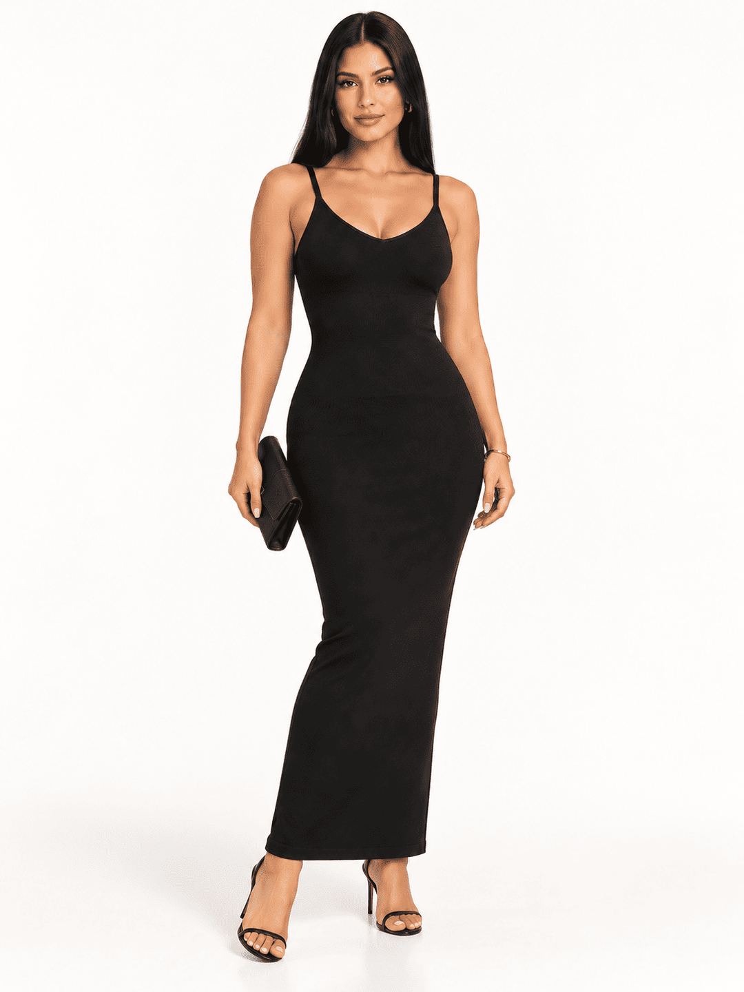 SculptGala V-Neck Maxi Shapewear Dress