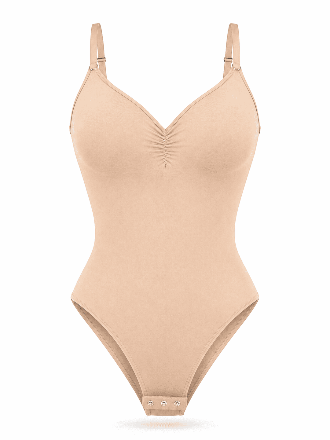 SculptLift Seamless Built-In Bra Tummy-Control Thong Bodysuit