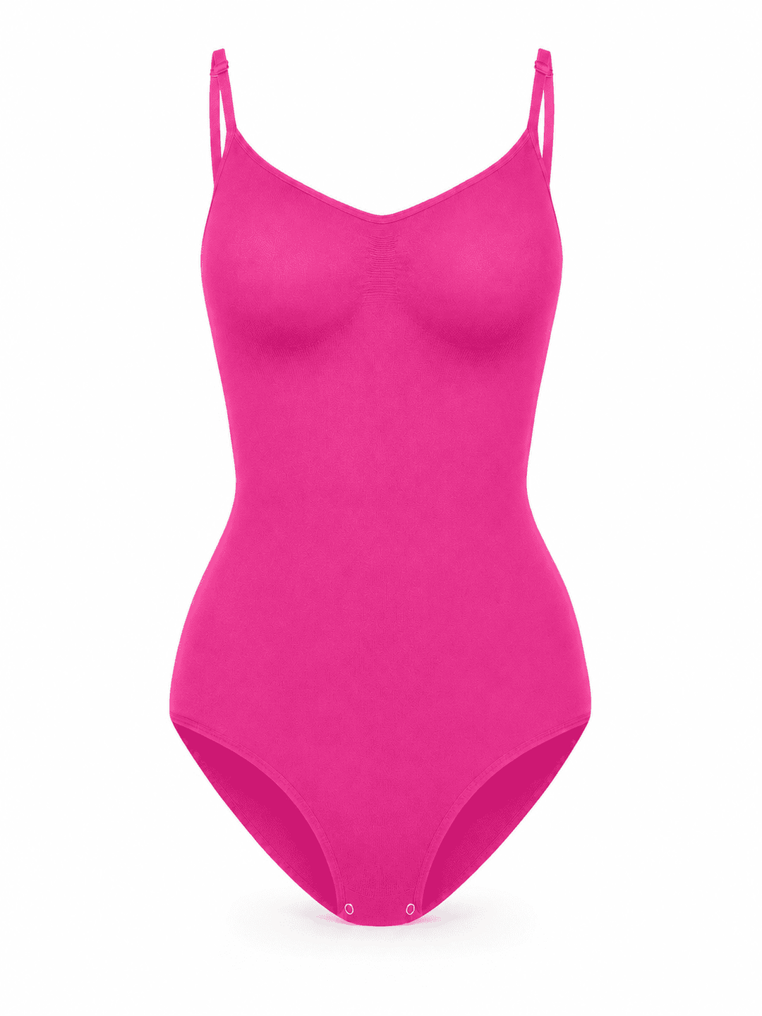 Bright pink Bare Sculpt Seamless Thong Bodysuit designed for a smooth silhouette and light support.