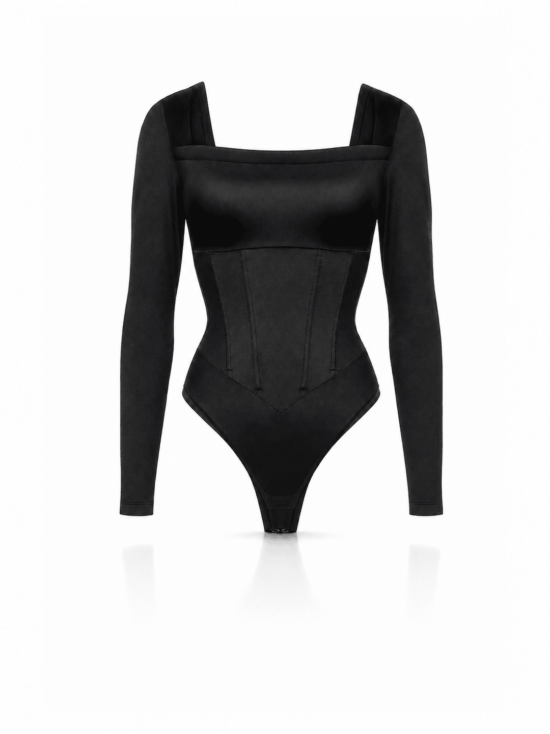 Retro Sculpt &amp; Slay Long-Sleeve Corset Bodysuit