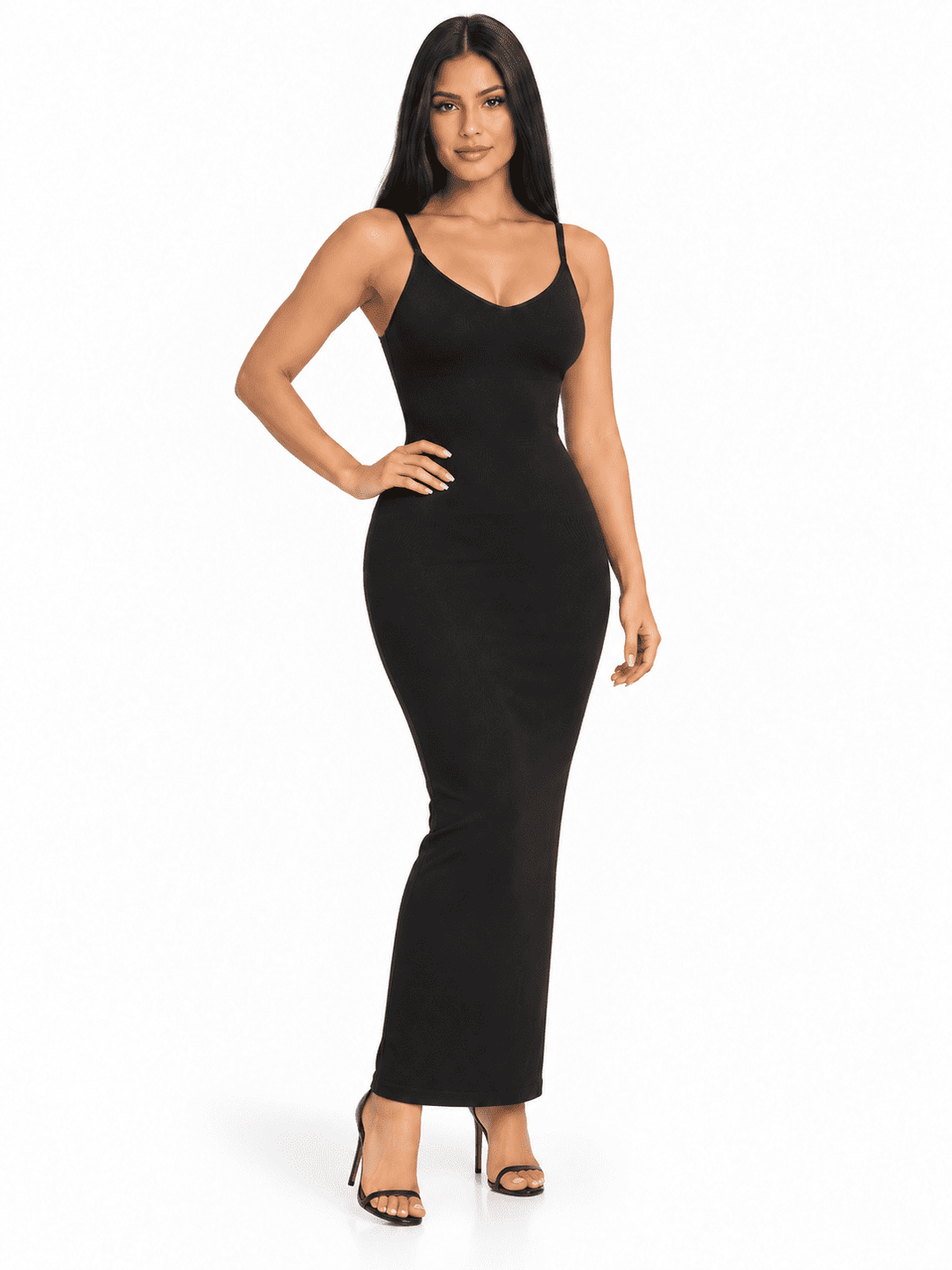 SculptGala V-Neck Maxi Shapewear Dress
