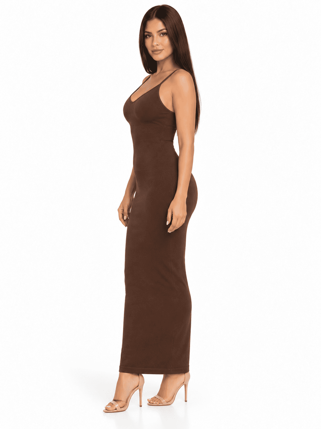 SculptGala V-Neck Maxi Shapewear Dress