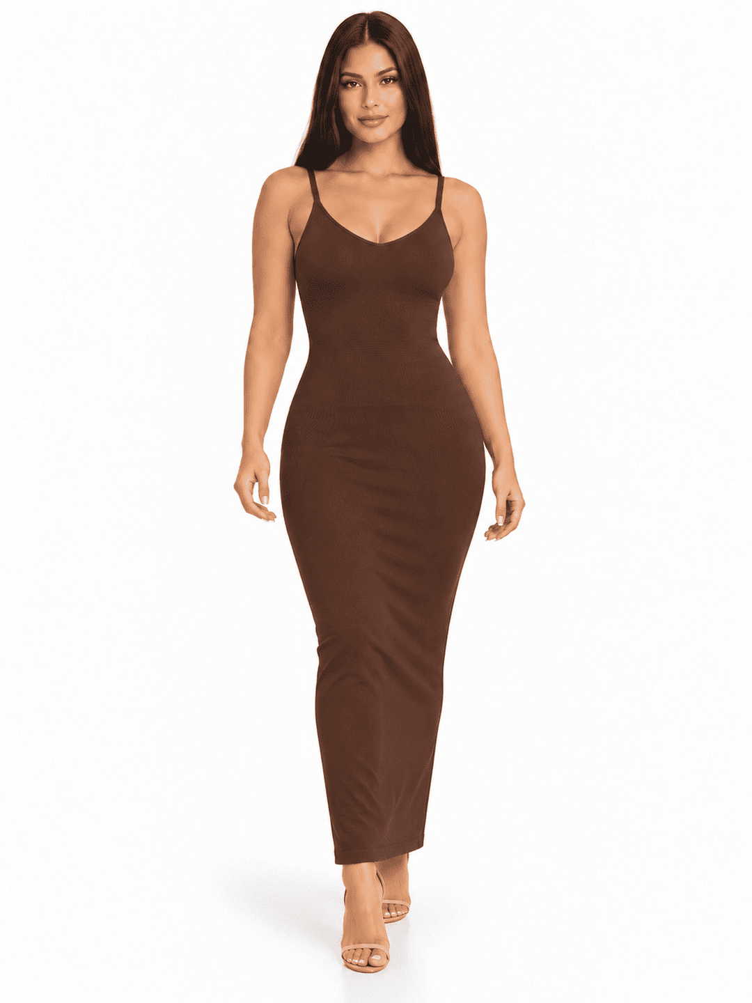 SculptGala V-Neck Maxi Shapewear Dress