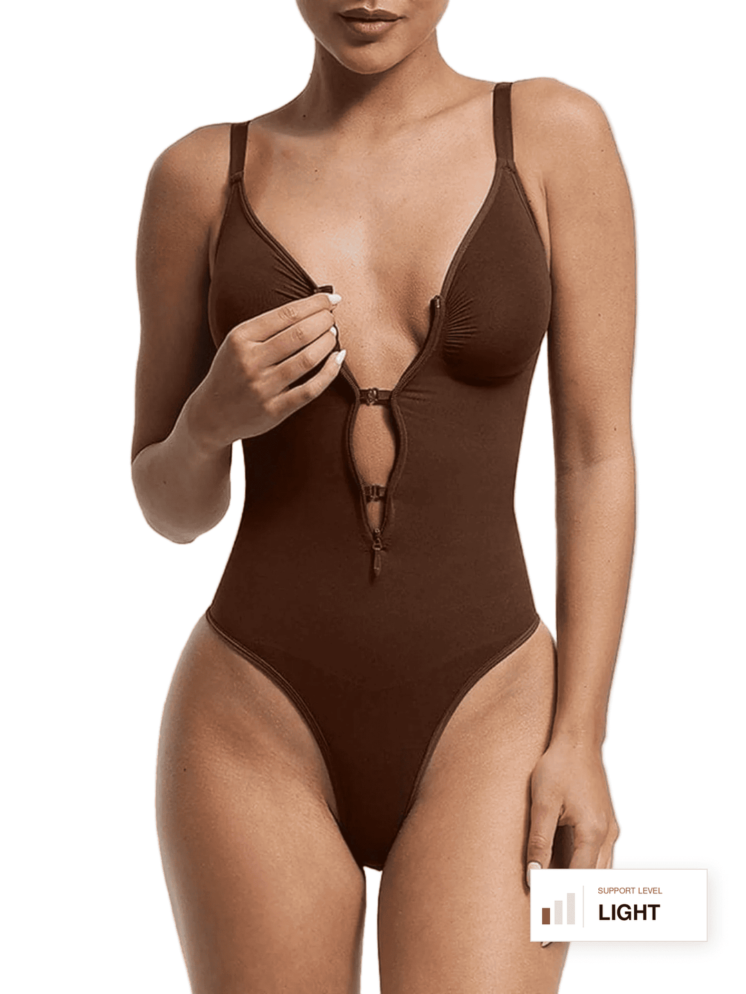 SculptLift Seamless Plunge Thong Bodysuit