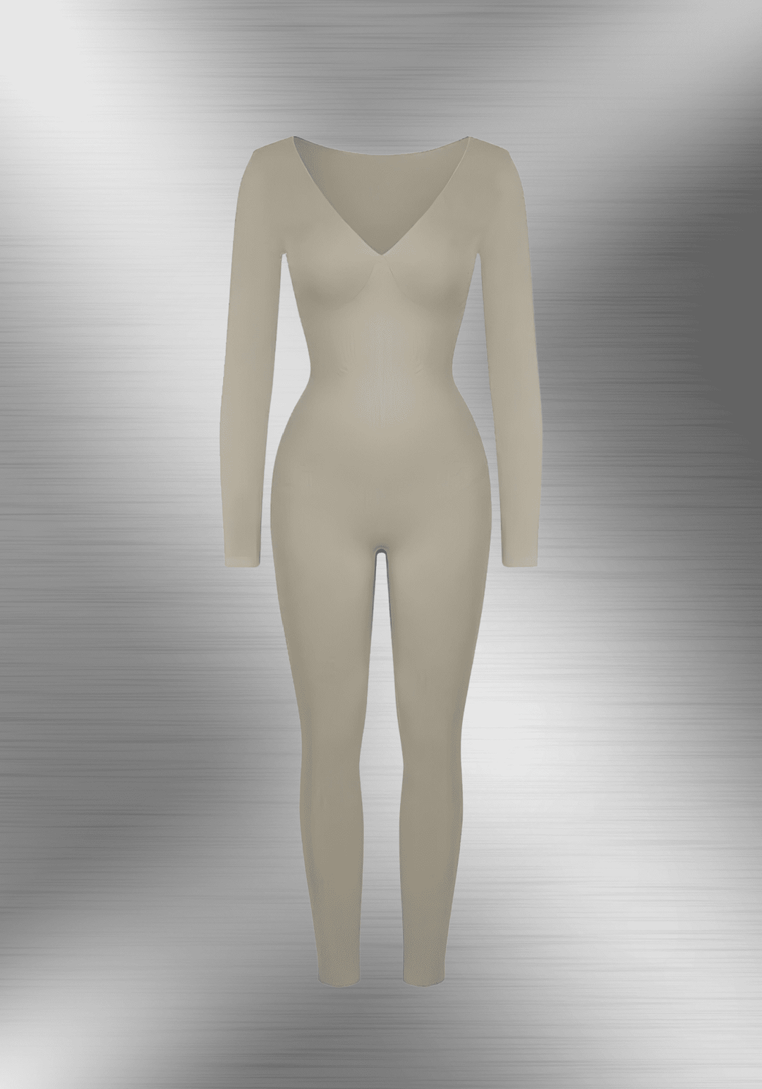 Deep V Tummy Control Catsuit