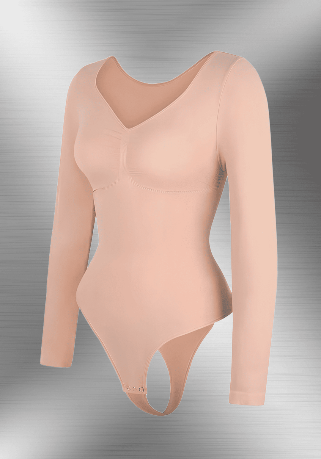 Long Sleeve Sculpting Silhouette Bodysuit