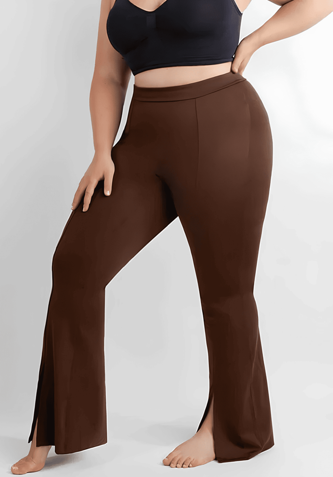 High-Waisted Front Slit Leggings