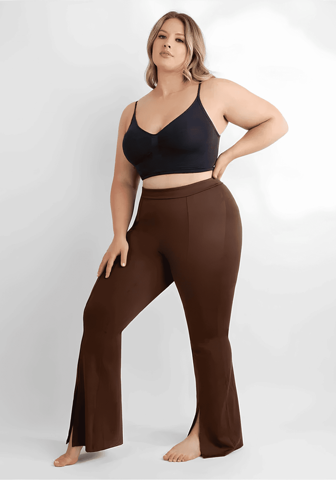 High-Waisted Front Slit Leggings